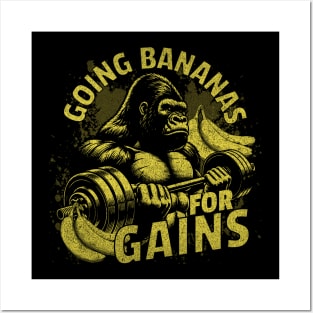 Gorilla Gains Posters and Art